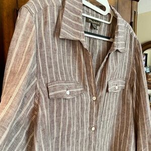 Tommy Bahama 100% Linen Female XL Shirt